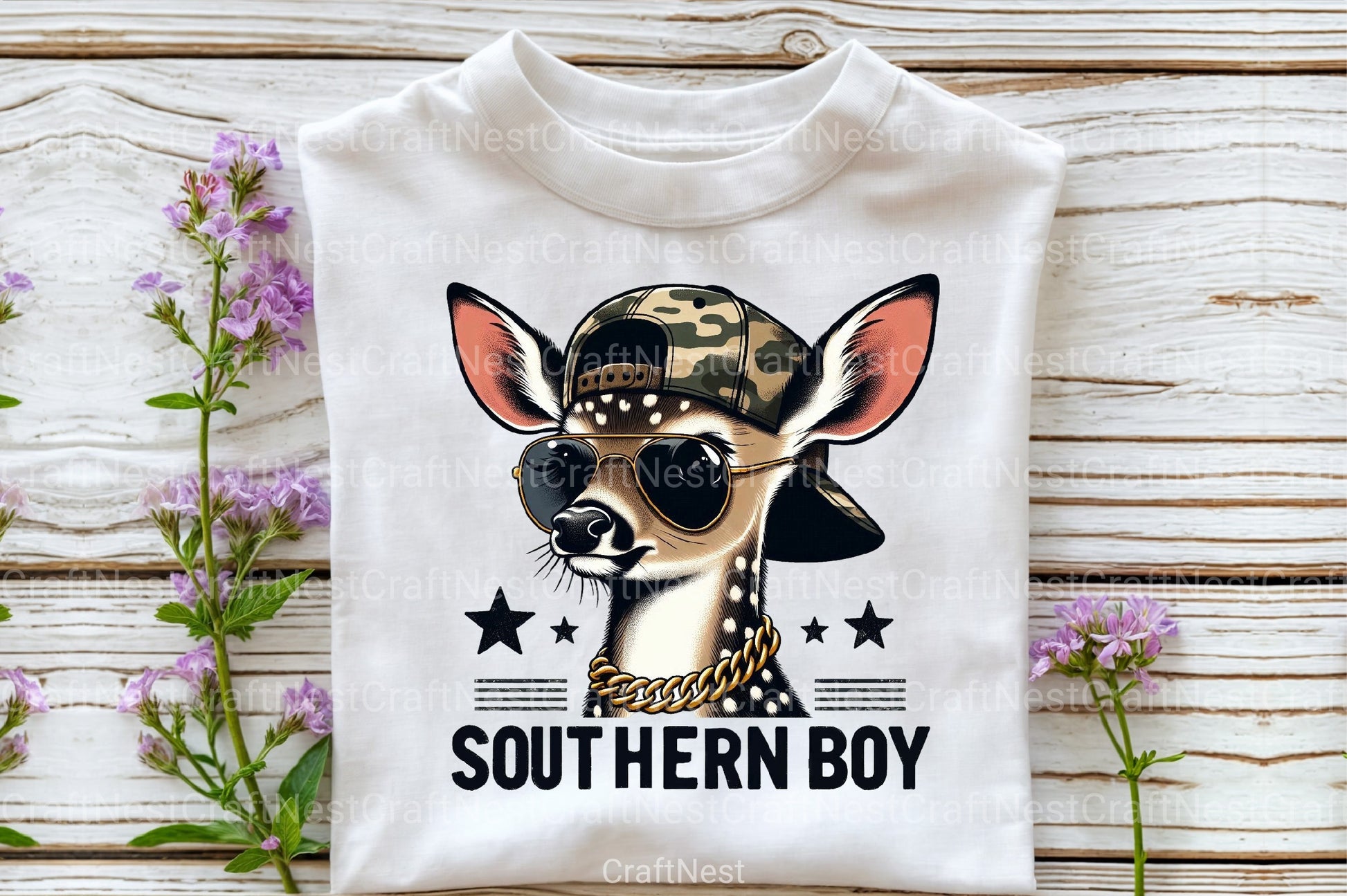 Southern Boy Deer Backward Cap Clipart Bundle - CraftNest - Digital Crafting and Art