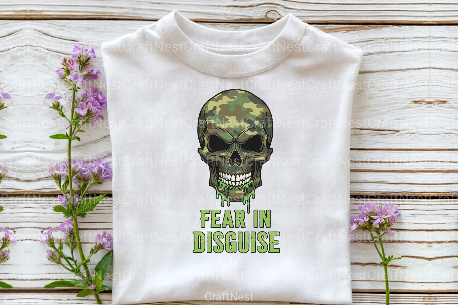 Camo Skull Halloween Clipart Bundle 157 - CraftNest - Digital Crafting and Art