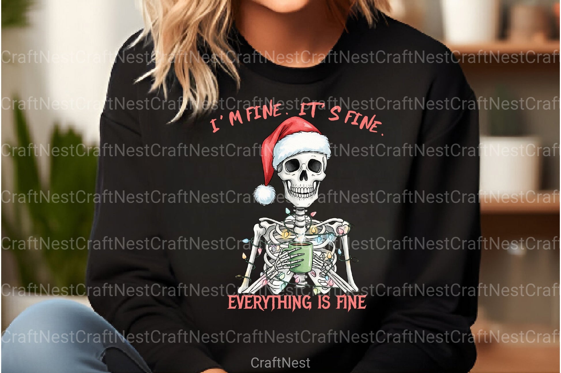 I'm Fine It's Christmas Clipart Bundle 99 - CraftNest - Digital Crafting and Art