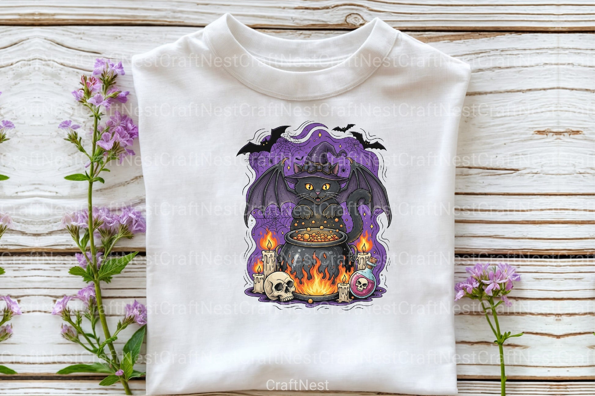 Black Cat Halloween Spooky Seas Clipart Bundle - CraftNest - Digital Crafting and Art