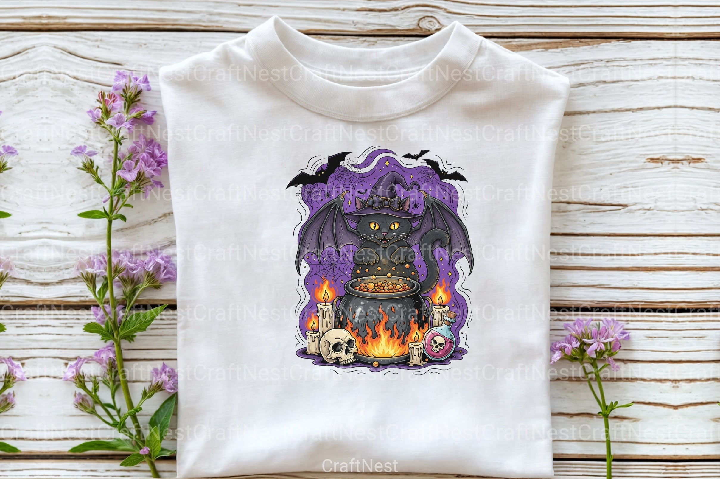 Black Cat Halloween Spooky Seas Clipart Bundle - CraftNest - Digital Crafting and Art