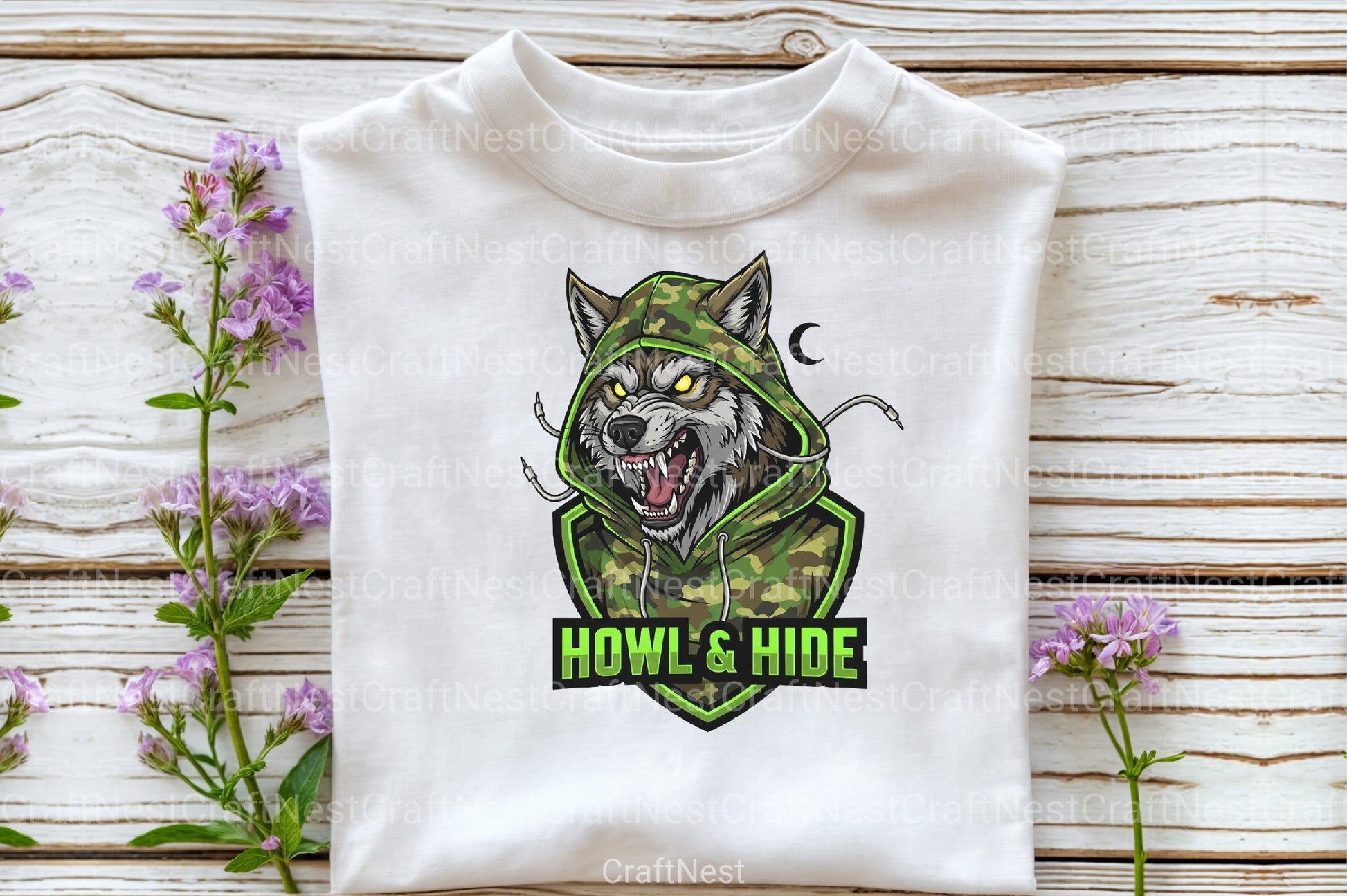 Camo Werewolf Halloween Clipart Bundle - CraftNest - Digital Crafting and Art