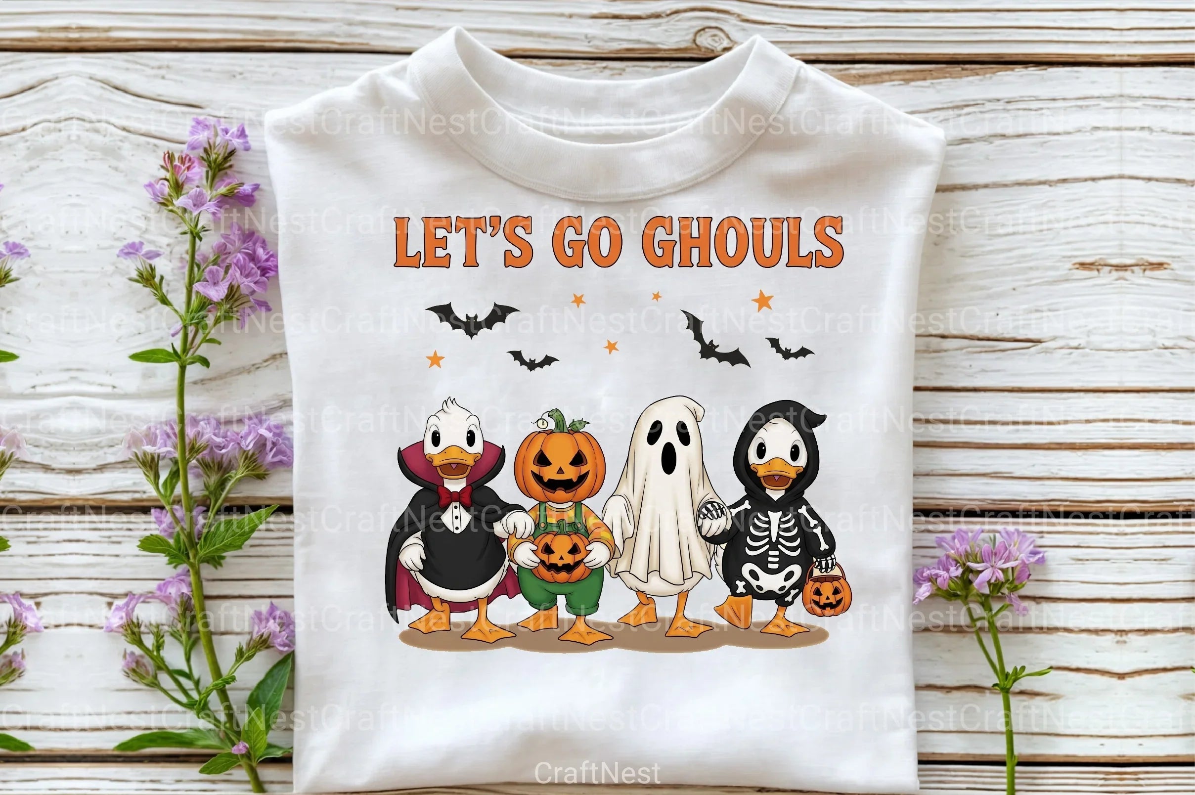 Halloween Goose "Let's Go Ghouls" Clipart Bundle - CraftNest - Digital Crafting and Art
