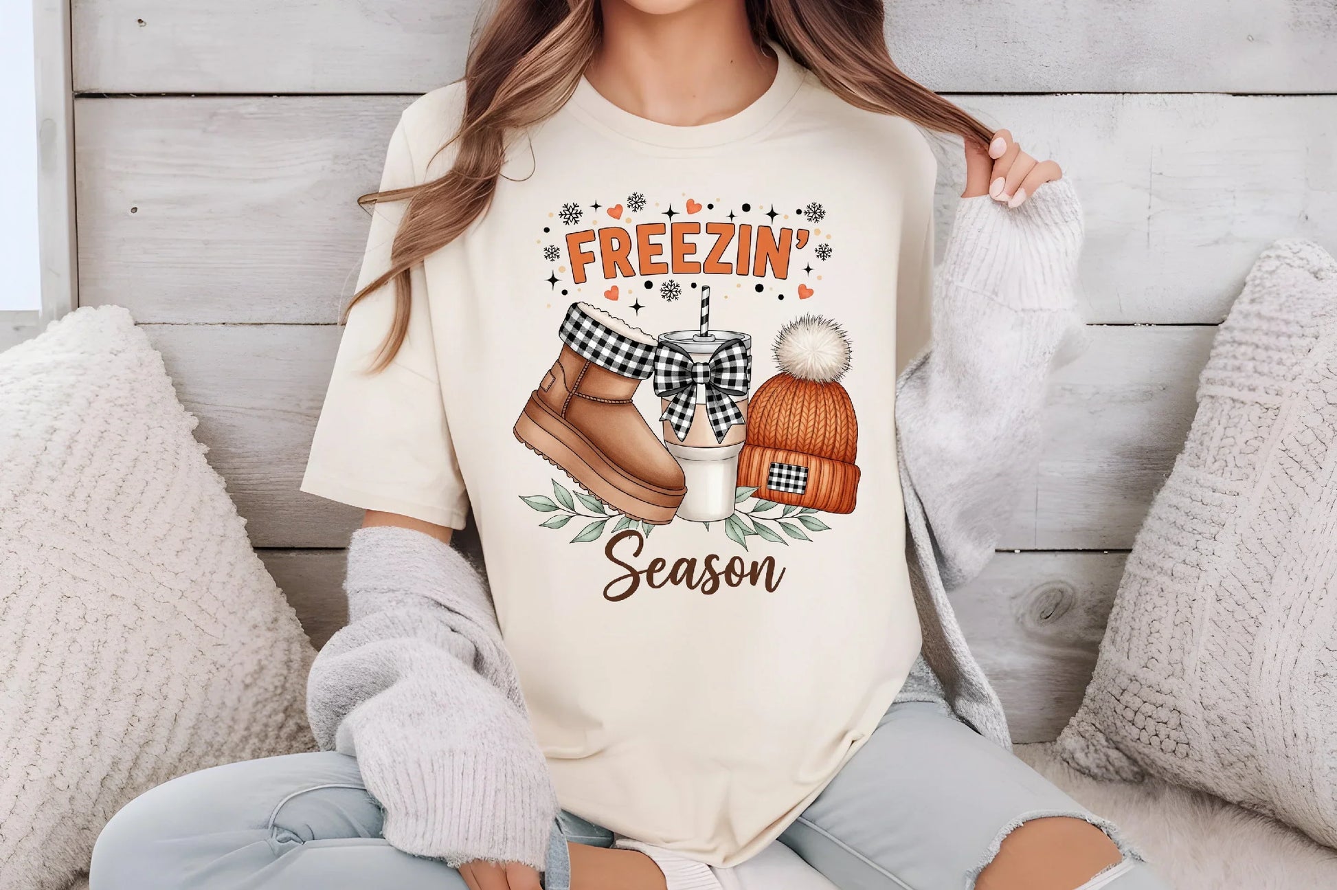 Freezin Season Crewneck Clipart Bundle - CraftNest - Digital Crafting and Art