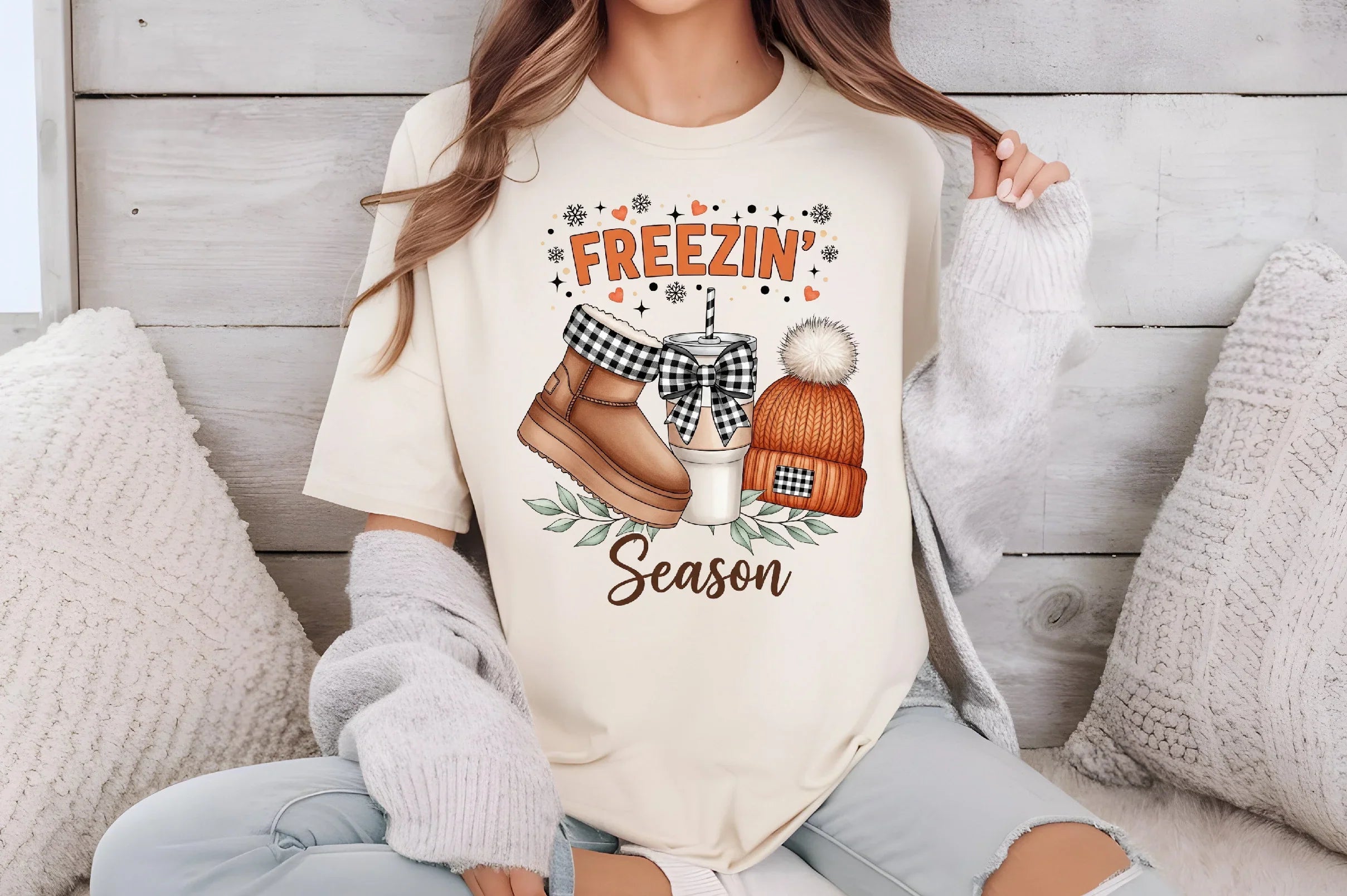 Freezin Season Crewneck Clipart Bundle - CraftNest - Digital Crafting and Art