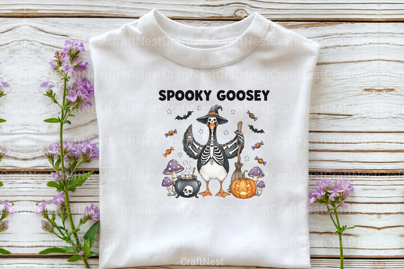 Spooky Skeleton Goose Clipart Bundle - CraftNest - Digital Crafting and Art