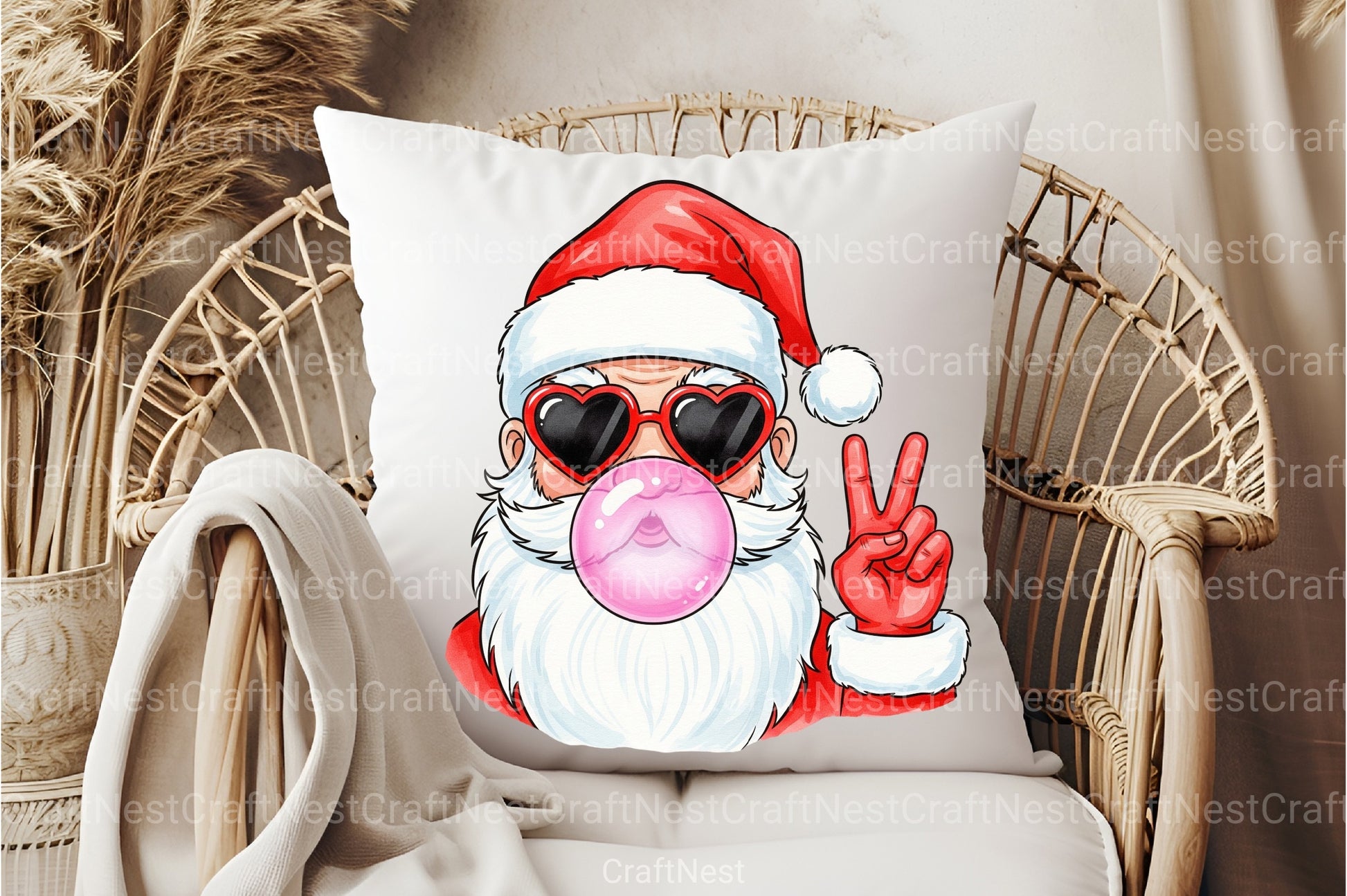 Santa Bubble Gum Clipart Bundle - CraftNest - Digital Crafting and Art