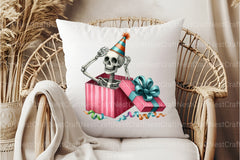 Funny Skeleton Peeking Clipart Bundle 8 - CraftNest - Digital Crafting and Art