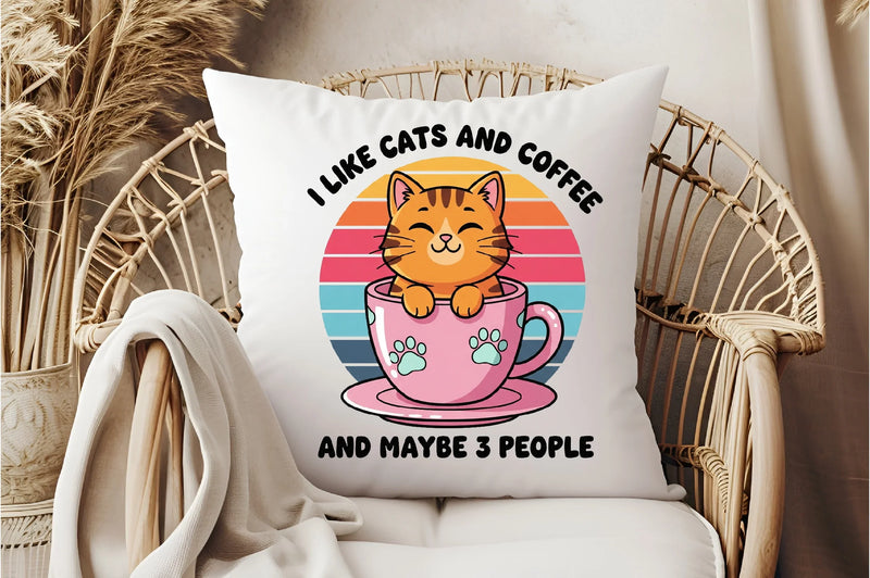 Funny Cats and Coffee Clipart Bundle - CraftNest - Digital Crafting and Art