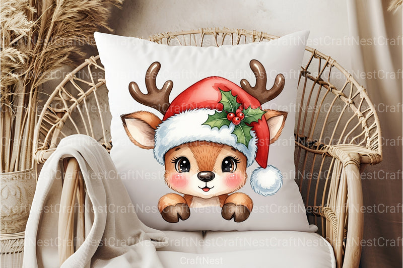 Christmas Reindeer Clipart Bundle 1 - CraftNest - Digital Crafting and Art