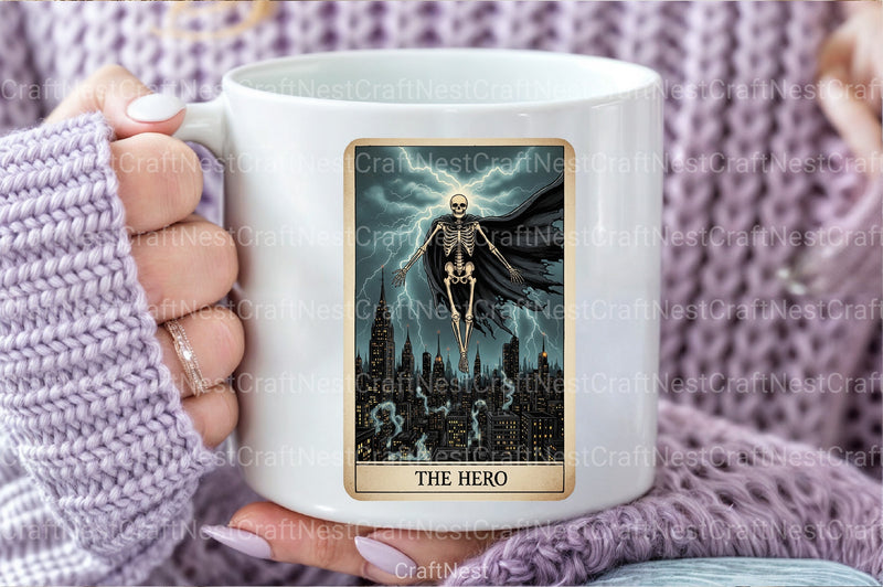 Hero Halloween Tarot Card Clipart Bundle - CraftNest - Digital Crafting and Art