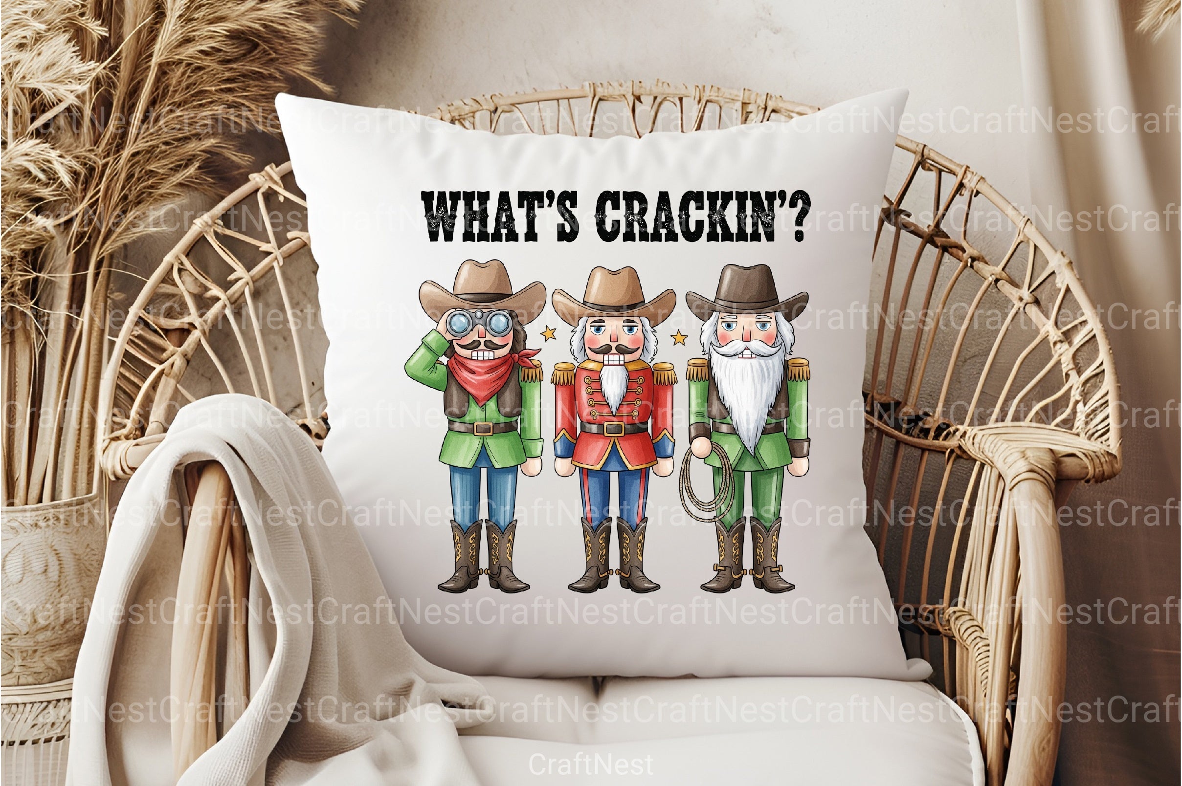Crackin' Cowboy Christmas Clipart Bundle - CraftNest - Digital Crafting and Art