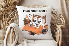 Read More Books: Ghost & Book Clipart Bundle - CraftNest - Digital Crafting and Art