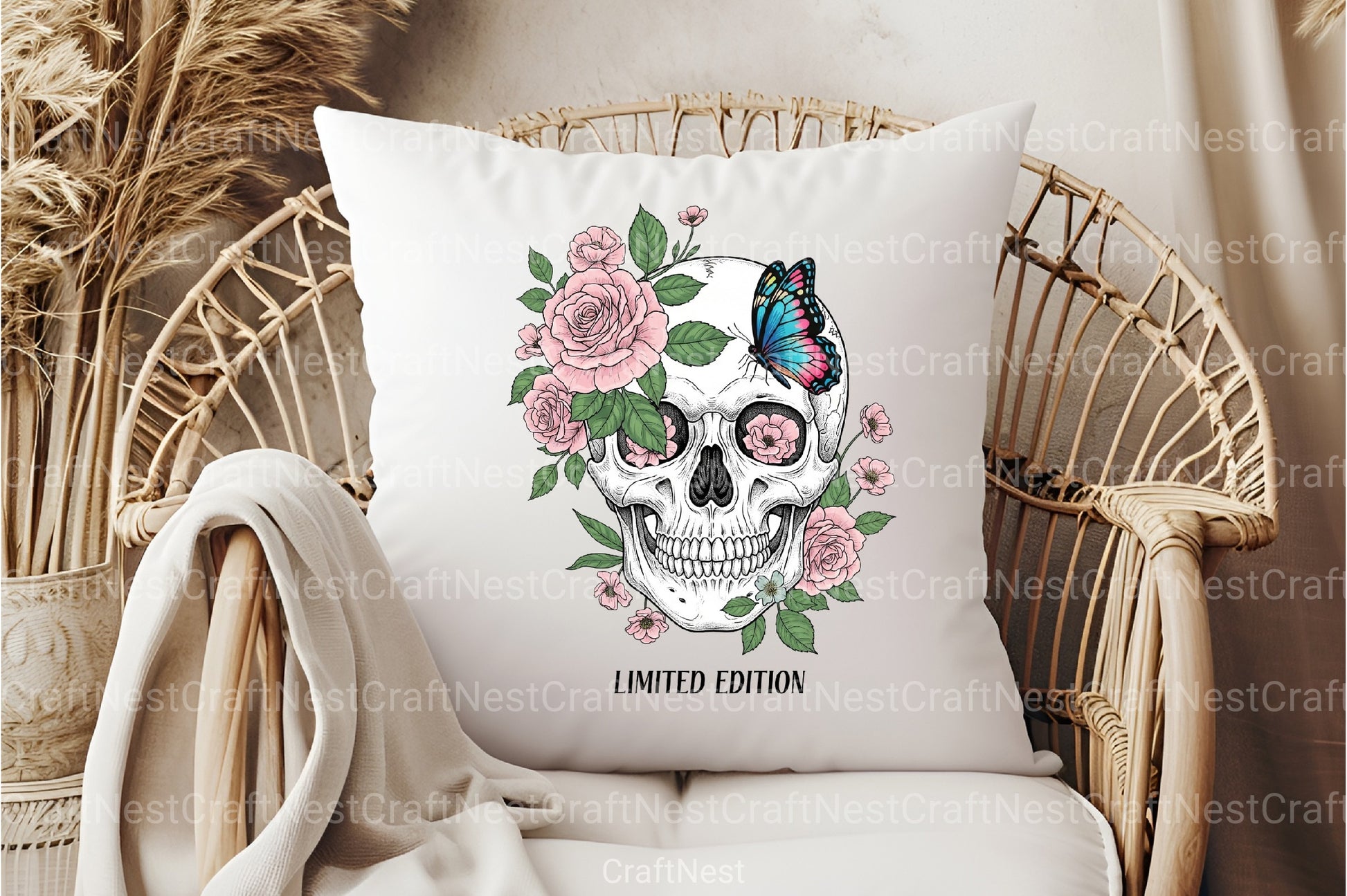 Floral Skull Limited Edition Clipart Bundle - CraftNest - Digital Crafting and Art