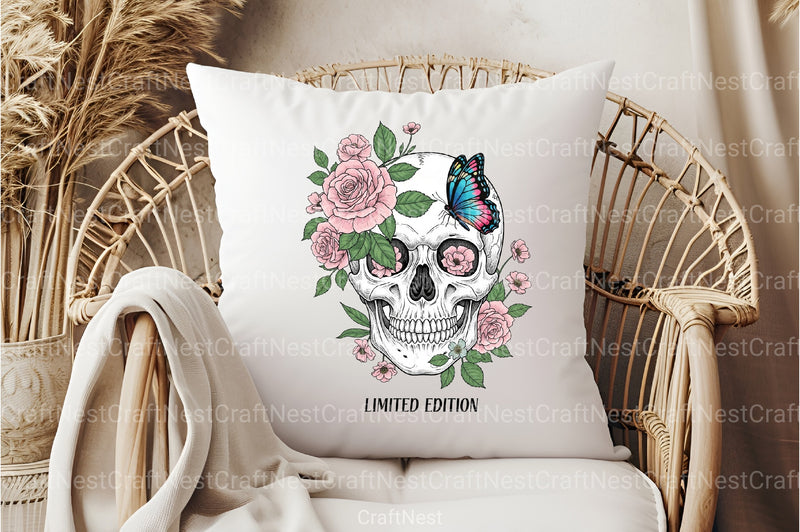 Floral Skull Limited Edition Clipart Bundle - CraftNest - Digital Crafting and Art