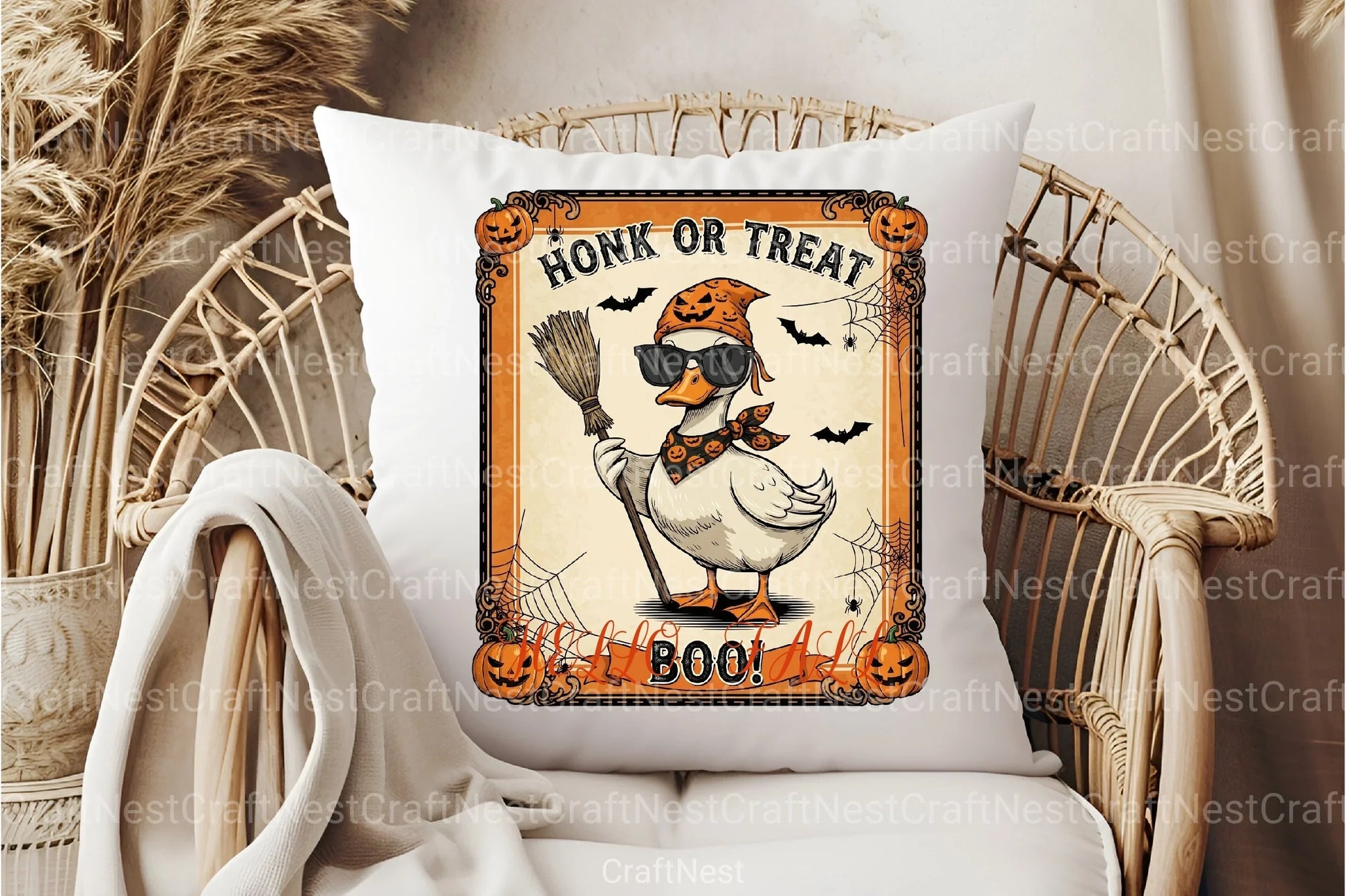Girly Goose Honk or Treat Clipart Bundle - CraftNest - Digital Crafting and Art