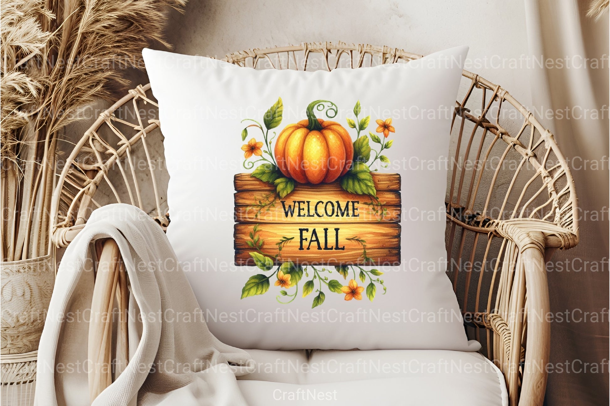 Welcome Fall Clipart Bundle 3 - CraftNest - Digital Crafting and Art