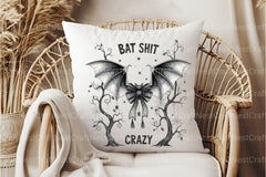 Bat Bow Crazy: Funny Halloween Clipart Bundle - CraftNest - Digital Crafting and Art