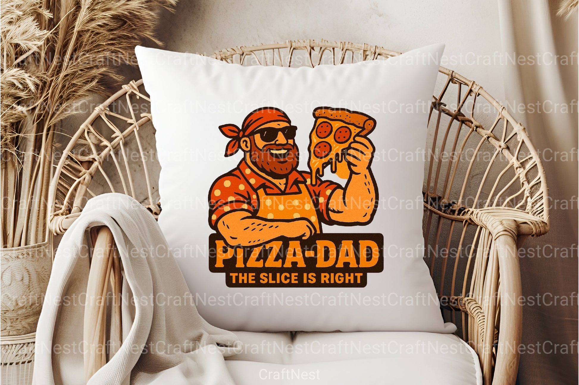 Funny Pizza Dad Father's Day Clipart Bundle - CraftNest - Digital Crafting and Art