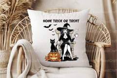 Vintage Halloween Witch & Cat Clipart Bundle - CraftNest - Digital Crafting and Art