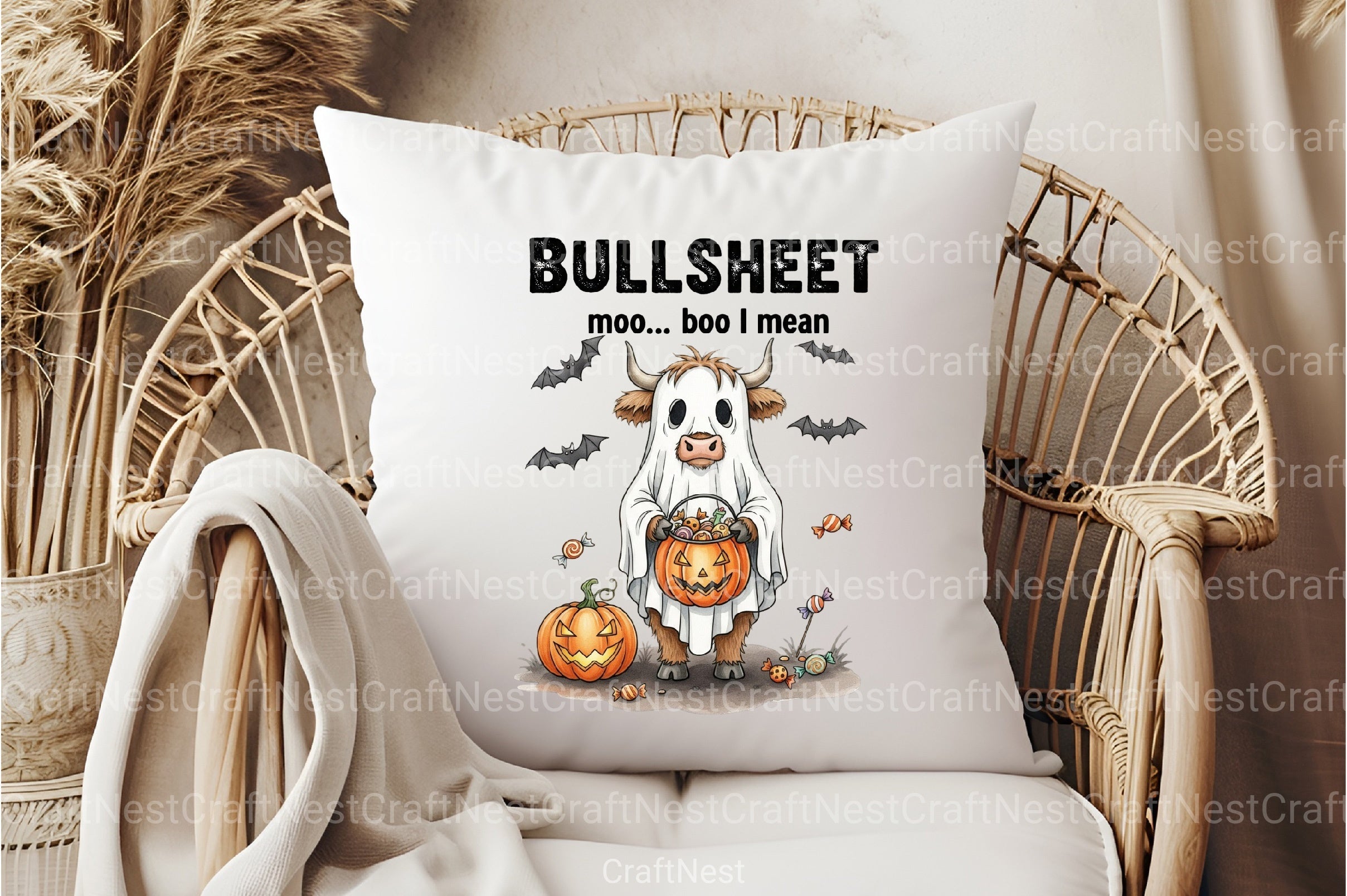 Funny Cow Halloween Clipart Bundle - CraftNest - Digital Crafting and Art