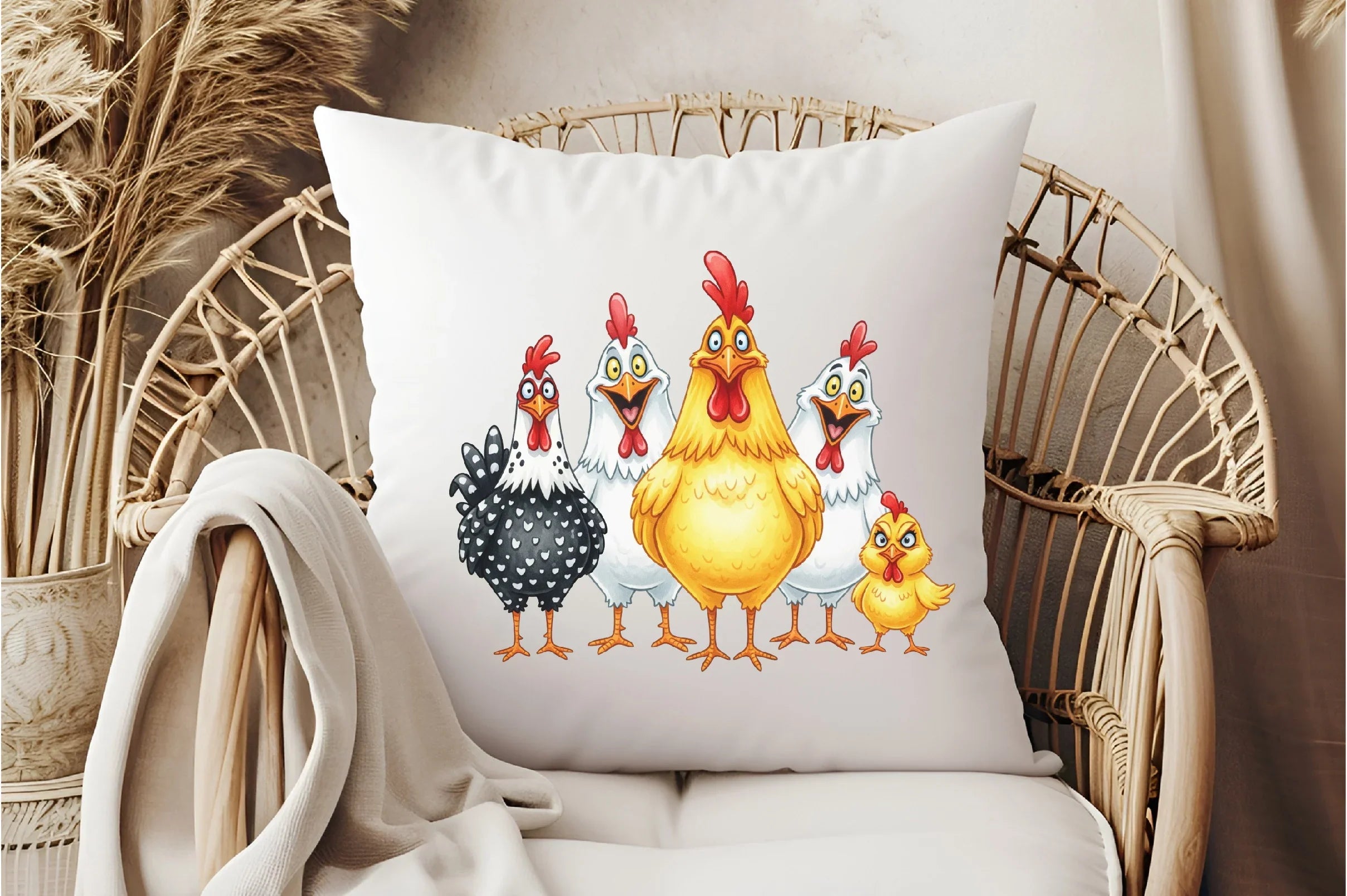 Funny Chickens Clipart Bundle - CraftNest - Digital Crafting and Art