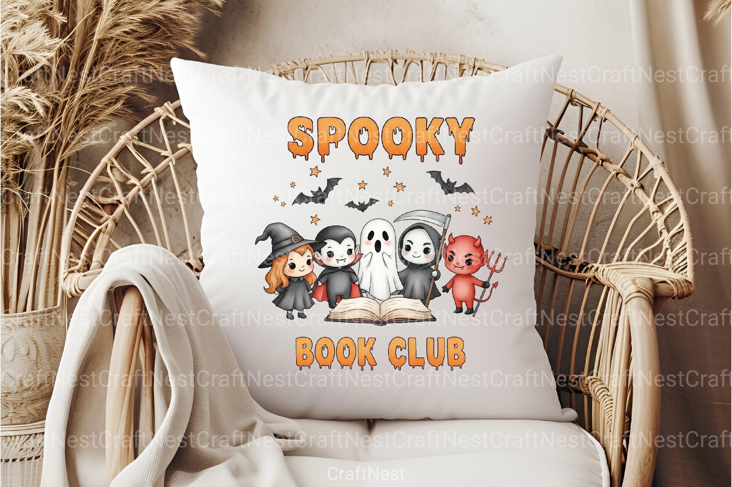 Spooky Witch Skeleton Clipart Bundle for Book Clubs - CraftNest - Digital Crafting and Art
