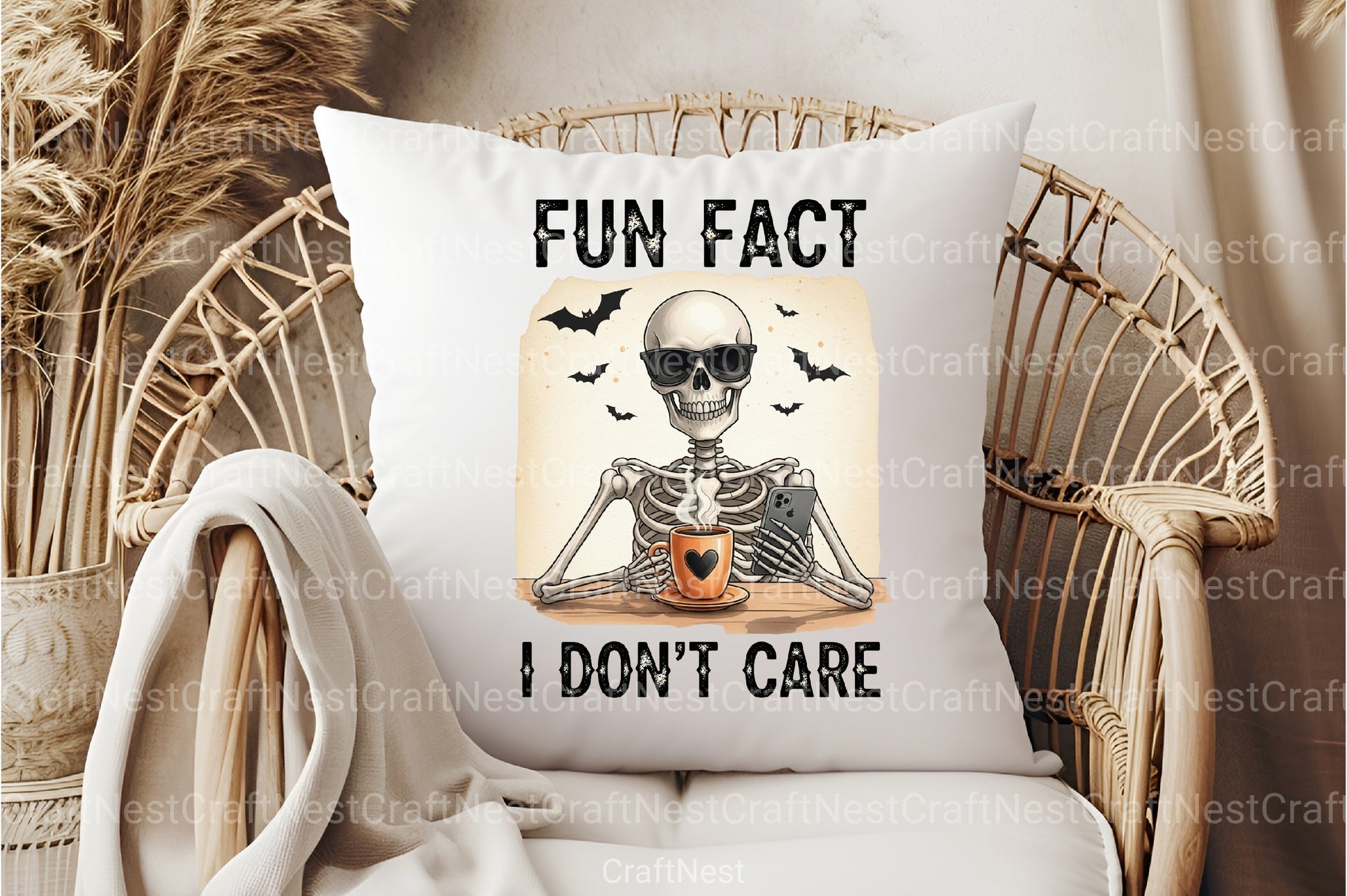 Sarcastic Skeleton Coffee Halloween Clipart Bundle 2 - CraftNest - Digital Crafting and Art