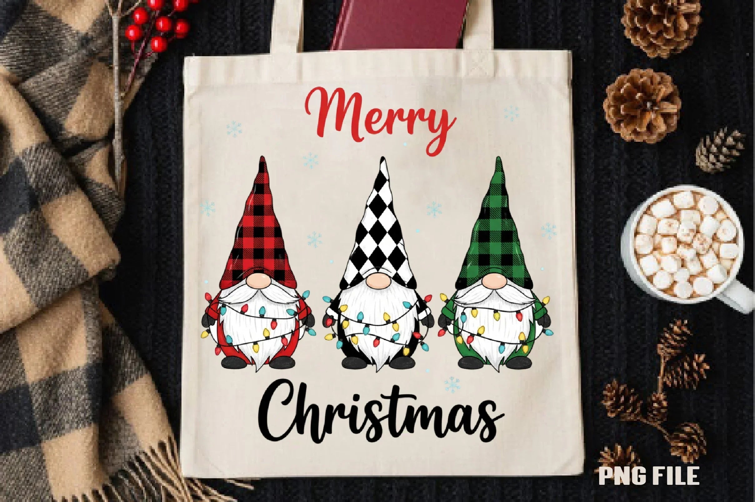 Merry Christmas Gnomes Clipart Bundle - CraftNest - Digital Crafting and Art