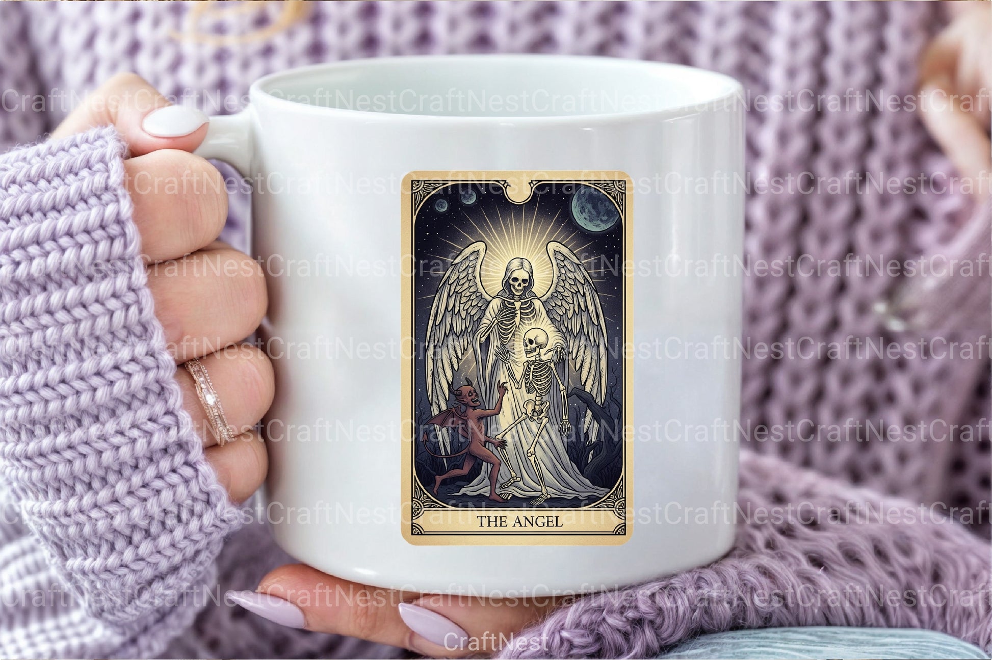 Angel Halloween Tarot Card Clipart Bundle - CraftNest - Digital Crafting and Art