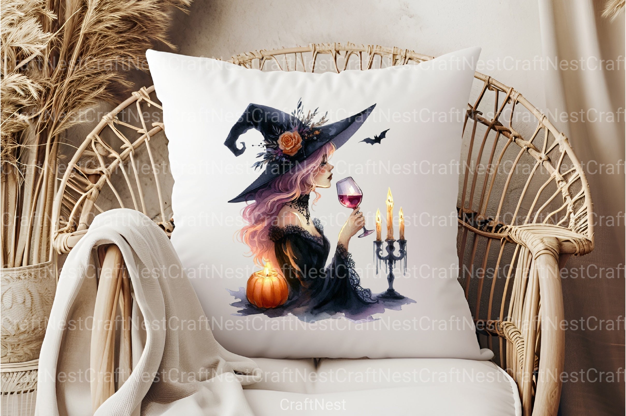 Halloween Wine Tasting Clipart Bundle - CraftNest - Digital Crafting and Art