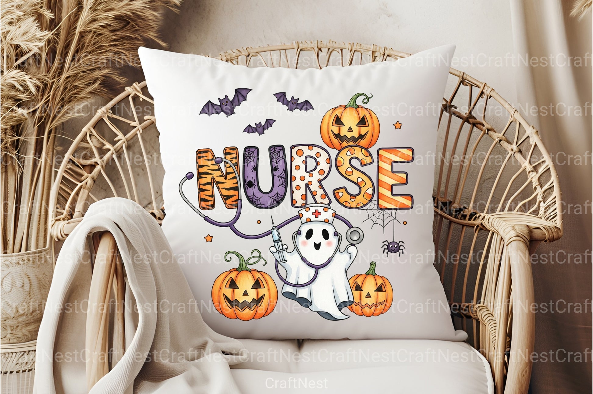 Spooky Nurse Halloween Clipart Bundle - CraftNest - Digital Crafting and Art