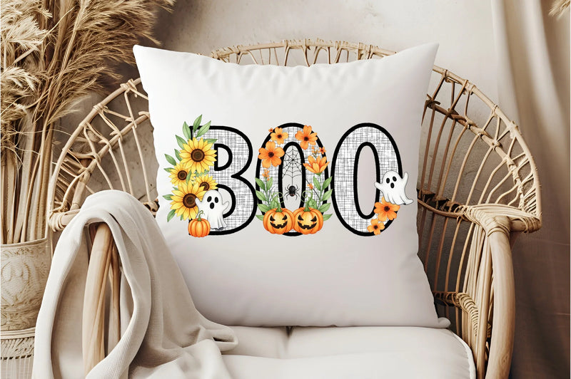 Floral Halloween Boo Clipart Bundle - CraftNest - Digital Crafting and Art