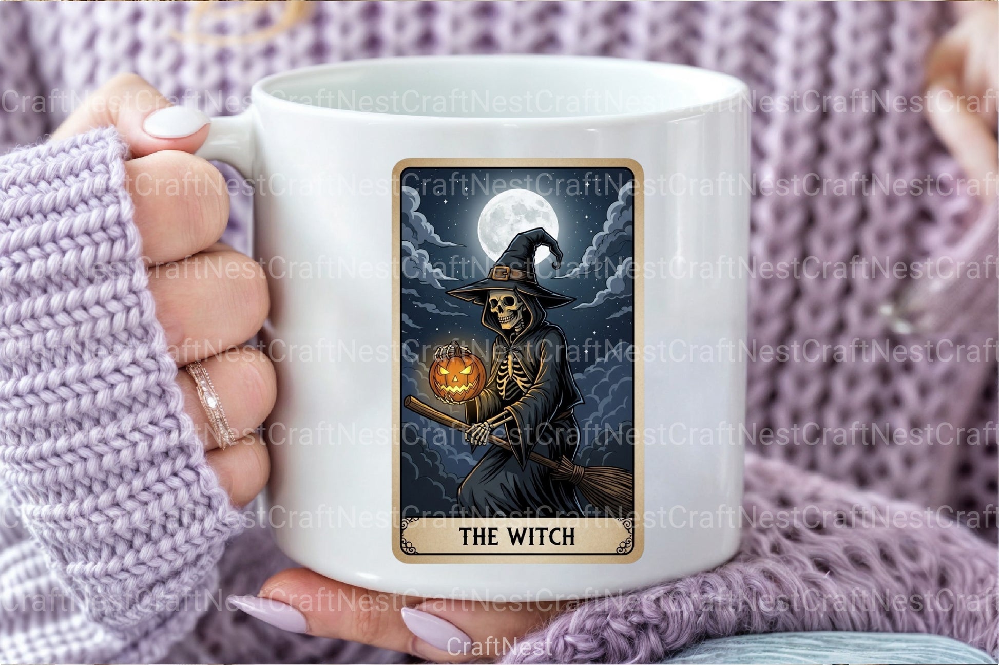 The Witch Halloween Tarot Card Clipart Bundle - CraftNest - Digital Crafting and Art