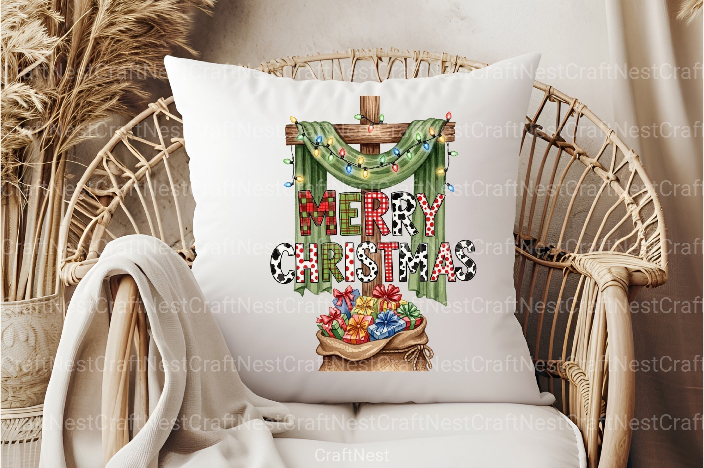 Merry Christmas Cross Clipart Bundle - CraftNest - Digital Crafting and Art