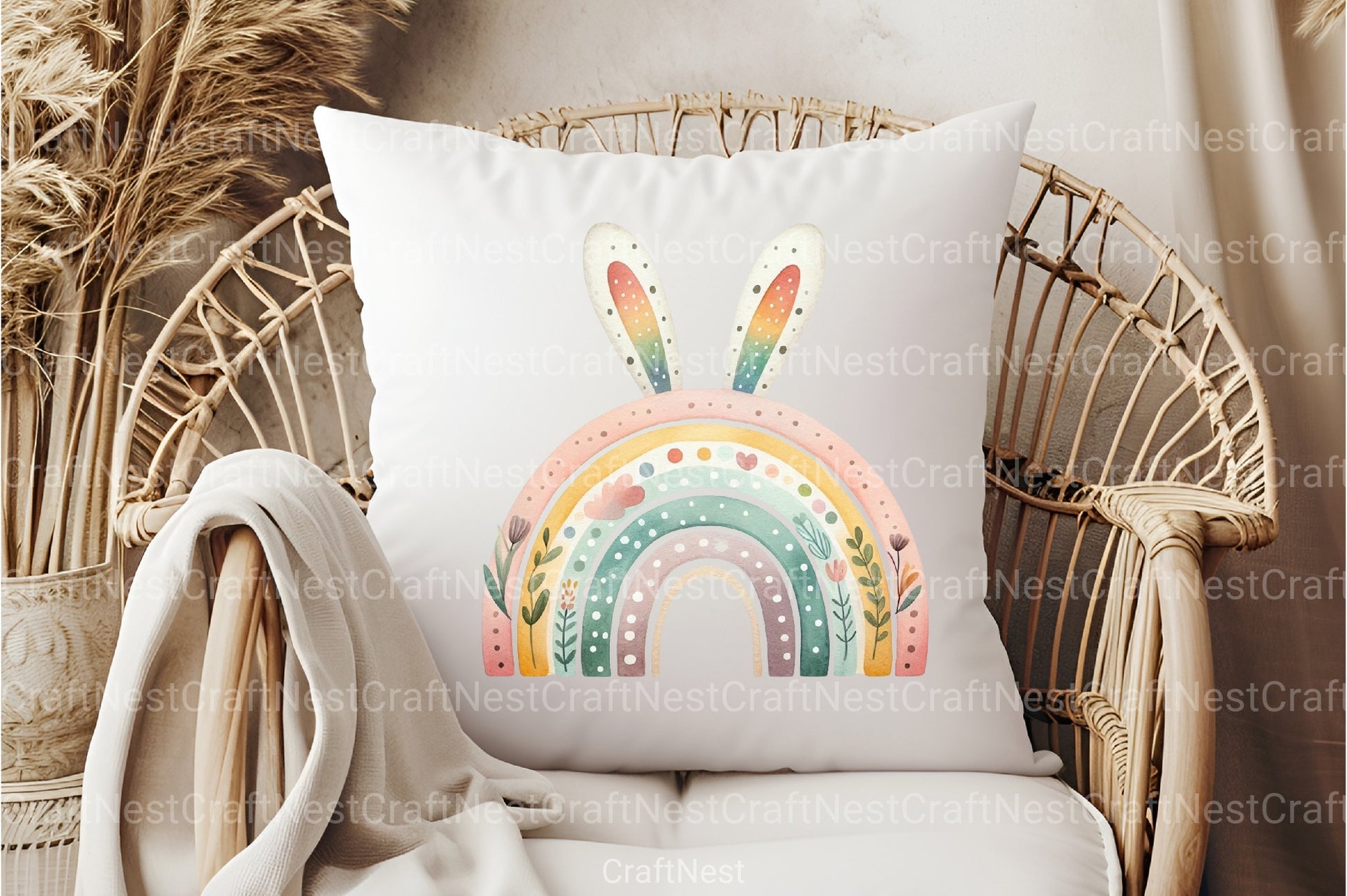 Boho Rainbow Clipart Bundle 26 - CraftNest - Digital Crafting and Art