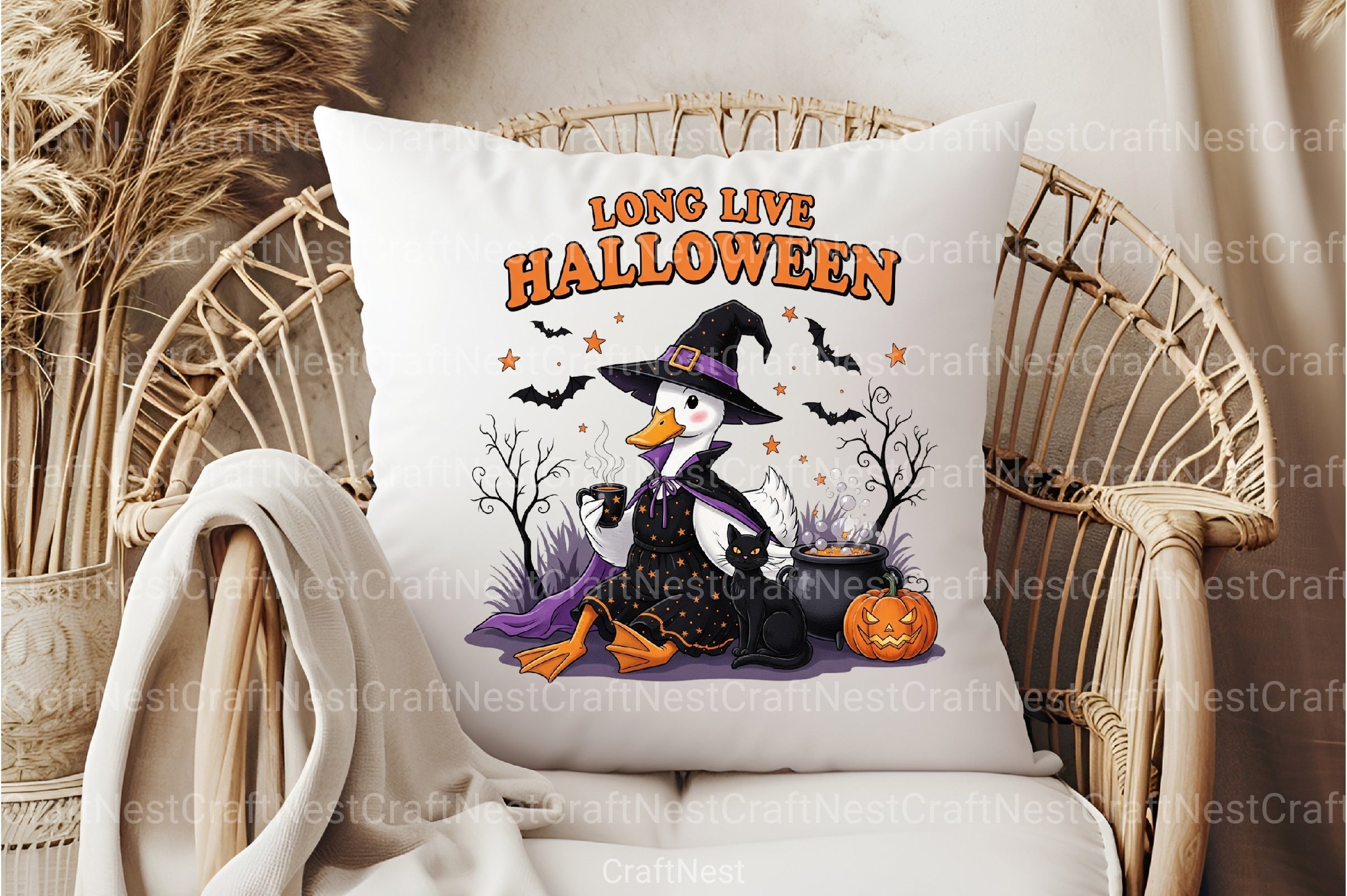 Halloween Goose Witch Clipart Bundle - CraftNest - Digital Crafting and Art