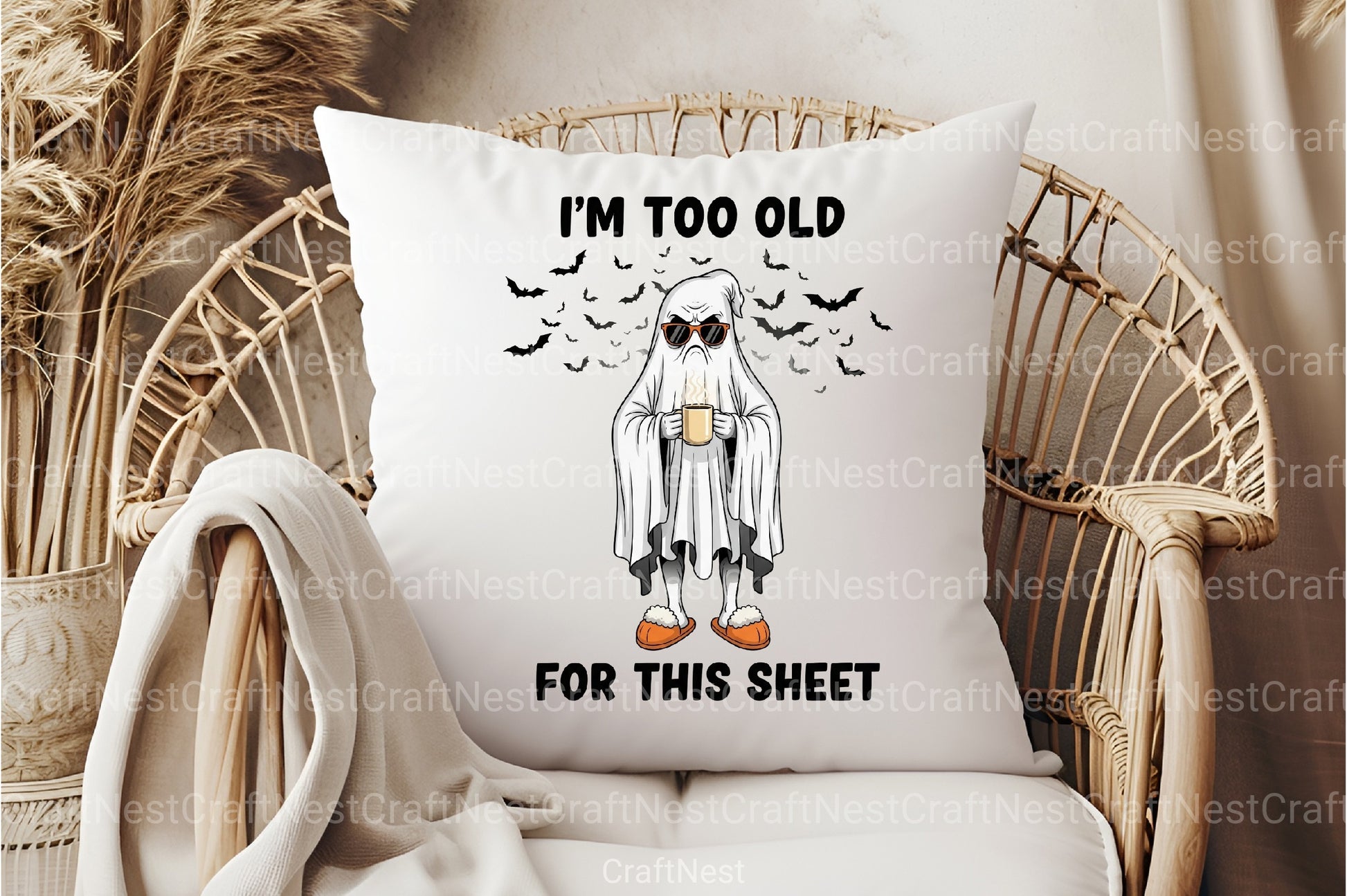 Funny Sarcastic Sheet Ghost Halloween Clipart Bundle - CraftNest - Digital Crafting and Art