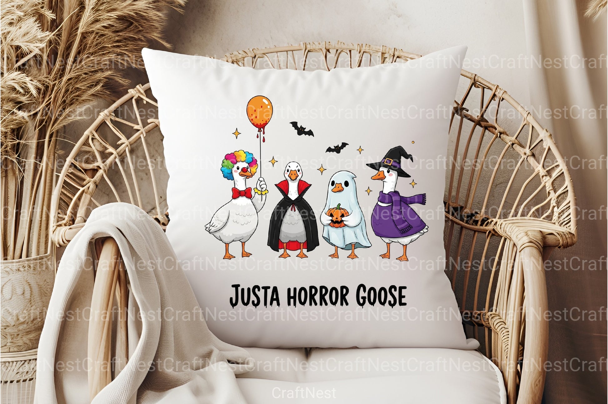 Funny Halloween Horror Goose Clipart Bundle - CraftNest - Digital Crafting and Art