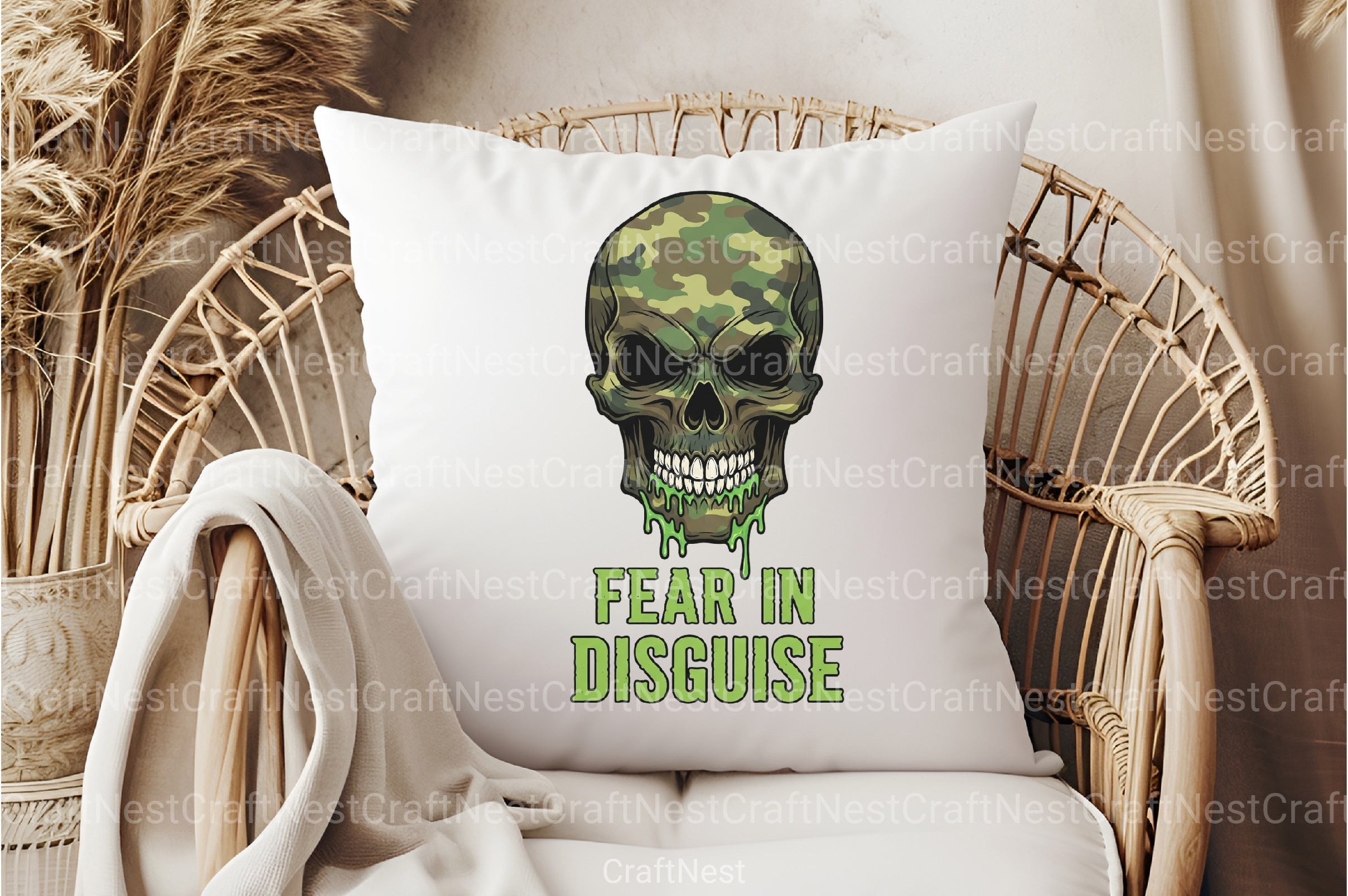 Camo Skull Halloween Clipart Bundle 157 - CraftNest - Digital Crafting and Art