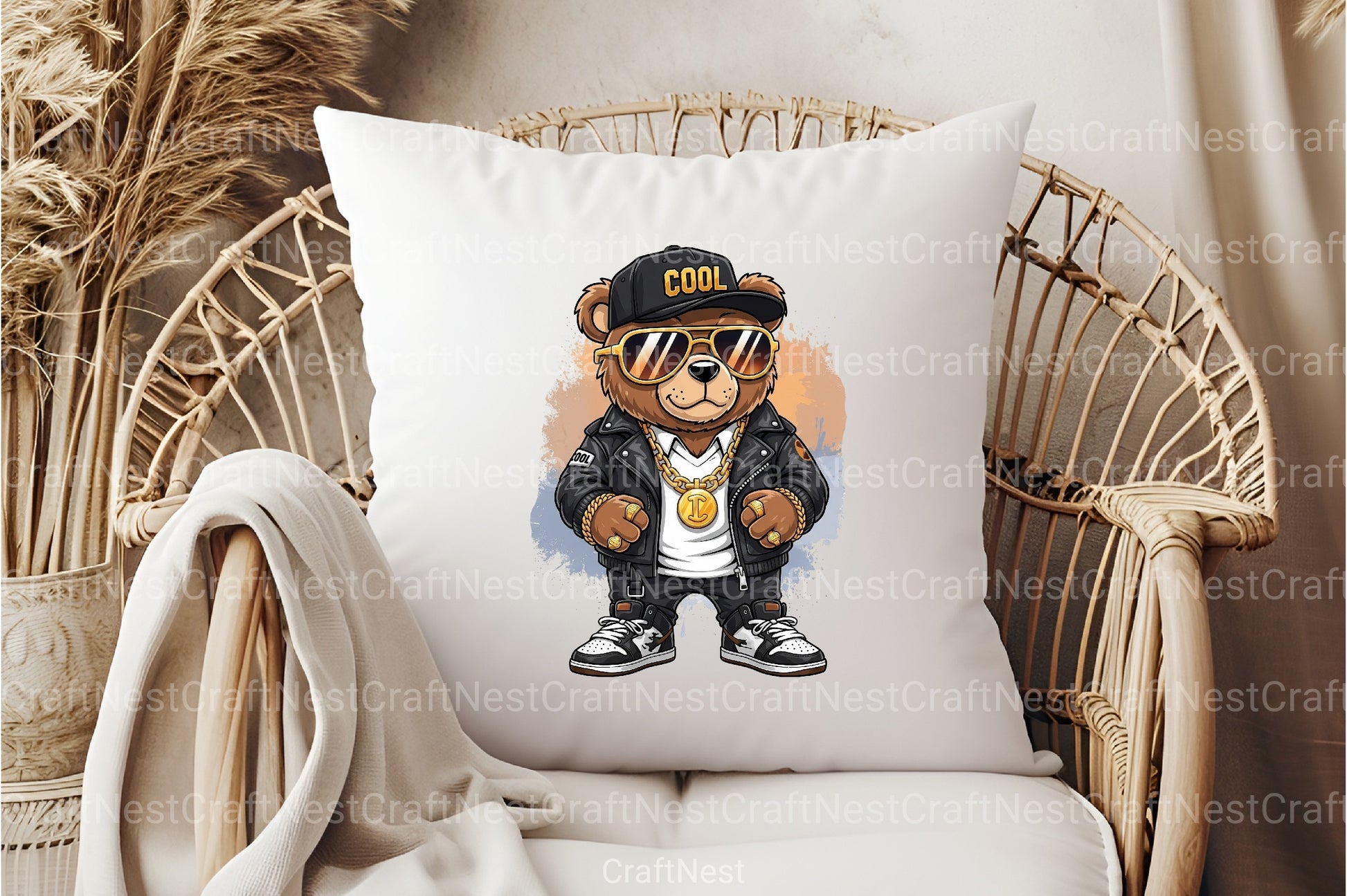 Funny Hip Hop Bear Clipart Bundle - CraftNest - Digital Crafting and Art