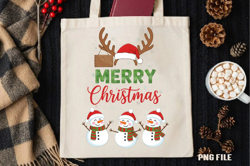 Merry Christmas Santa & Snowman Clipart Bundle - CraftNest - Digital Crafting and Art