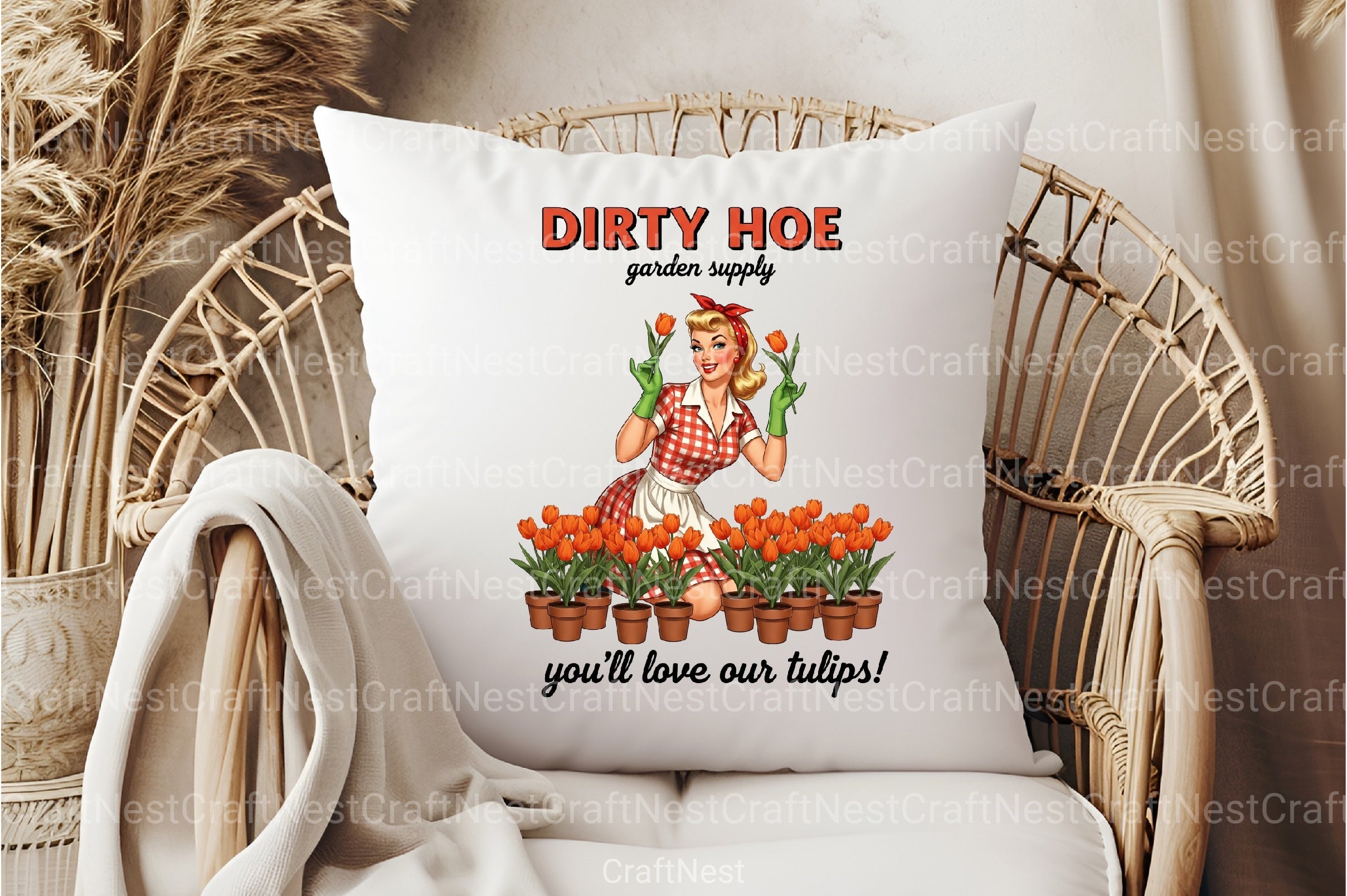 Retro Sassy Plant Lover Clipart Bundle - CraftNest - Digital Crafting and Art