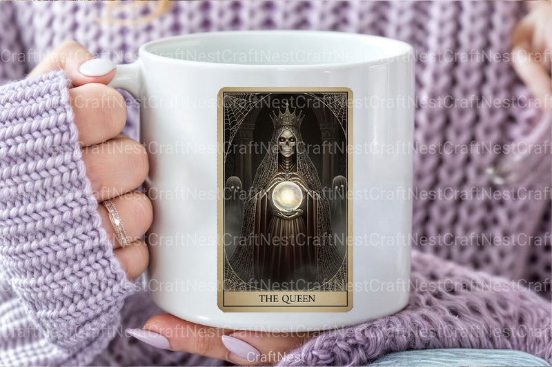 Queen Halloween Tarot Card Clipart Bundle - CraftNest - Digital Crafting and Art