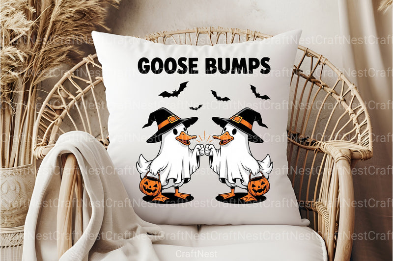Funny Halloween Goose Bumps Clipart Bundle - CraftNest - Digital Crafting and Art