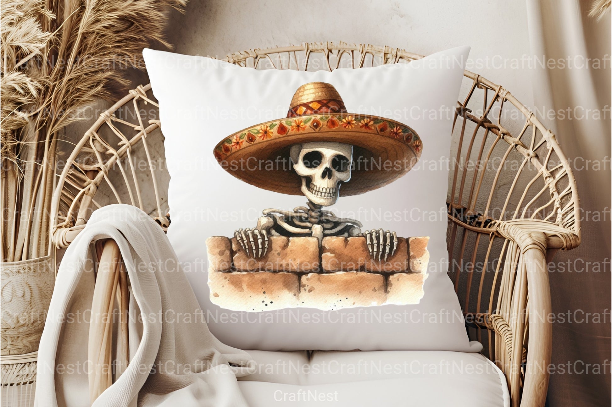 Funny Skeleton Peeking Clipart Bundle 12 - CraftNest - Digital Crafting and Art