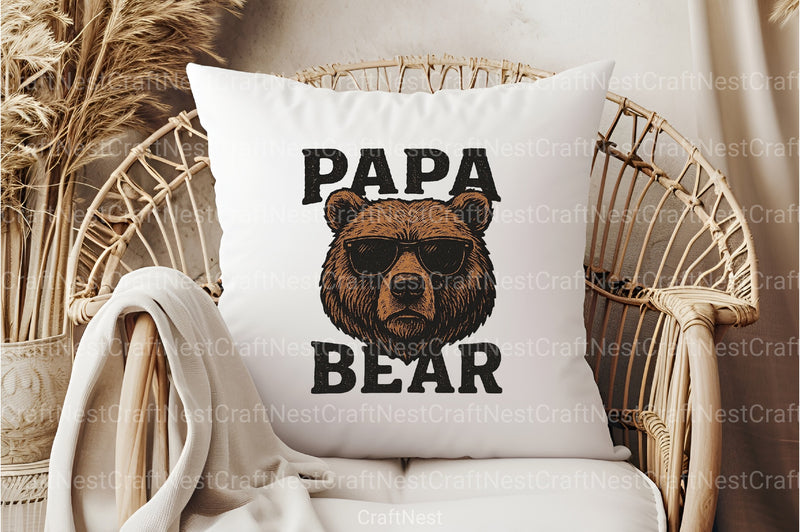 Papa Bear Clipart Bundle - CraftNest - Digital Crafting and Art