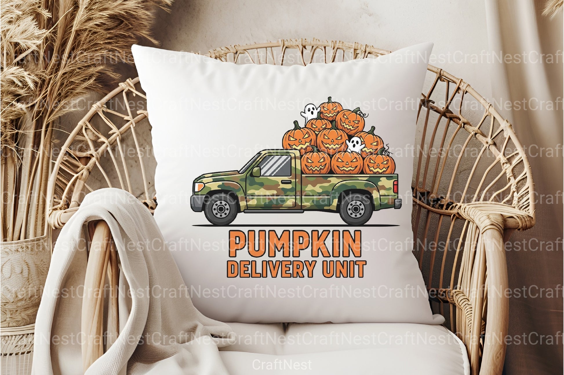 Camo Truck Halloween Clipart Bundle - CraftNest - Digital Crafting and Art