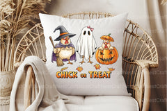 Chick or Treat Retro Halloween Clipart Bundle - CraftNest - Digital Crafting and Art