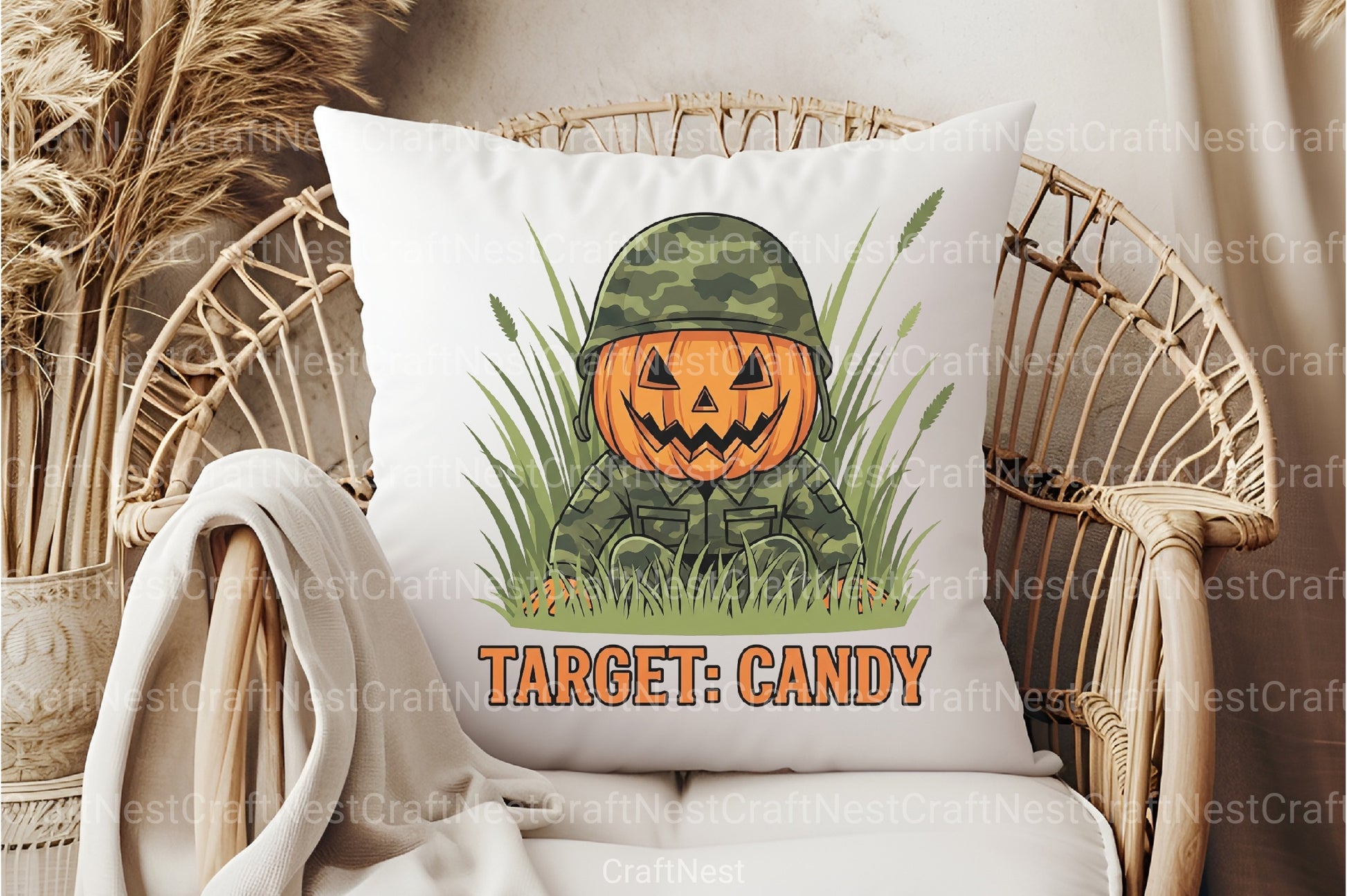 Camo Pumpkin Halloween Clipart Bundle - CraftNest - Digital Crafting and Art